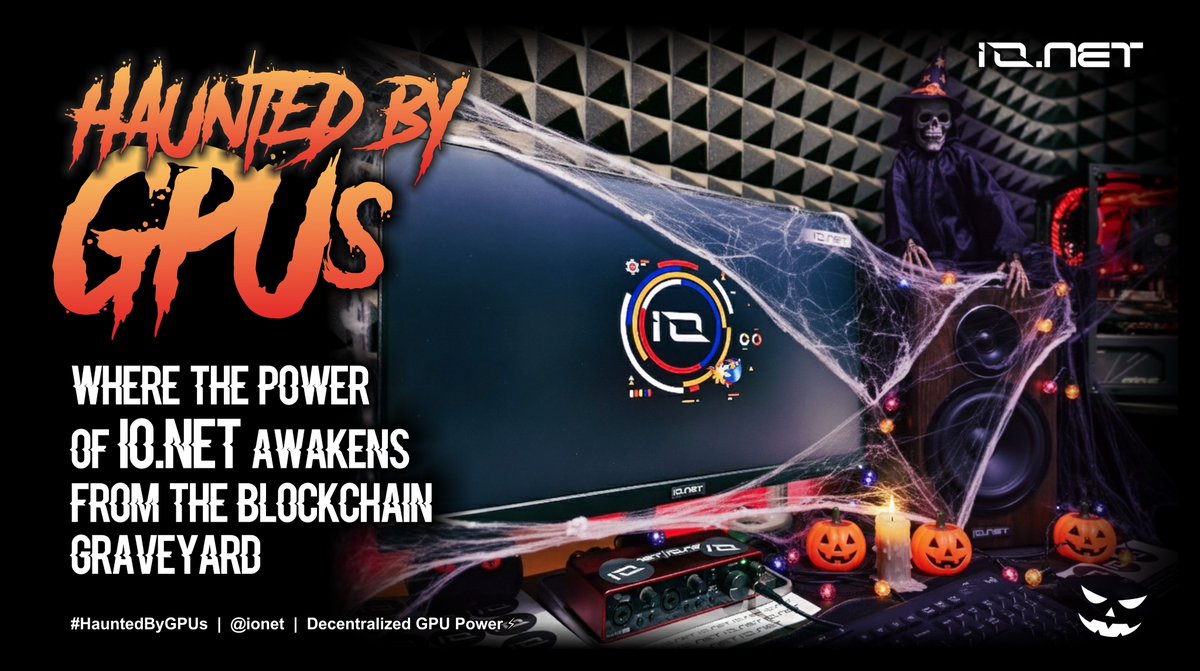 🎃 Haunted by GPUs 👻
Tonight...the spirits of computation awaken, powered by <a href="/ionet/">io.net</a> 💀

🕸️ Why IO.NET leads the pack:
1️⃣ Decentralized Power
2️⃣ High Performance
3️⃣ Cost Efficiency
4️⃣ Seamless Access
5️⃣ Built for the Future

Dare to compute with the spirits? ⚡💀