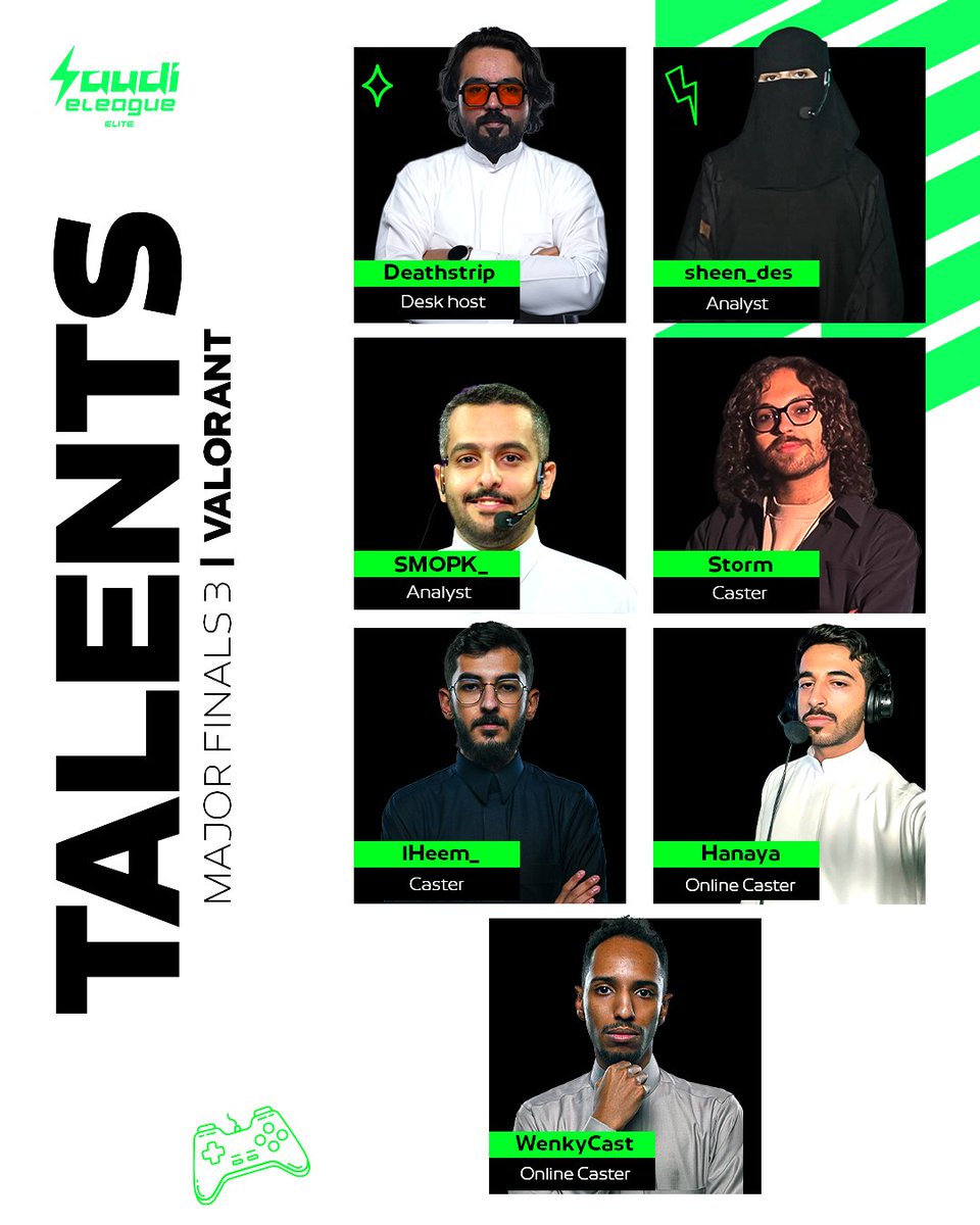 المواهـب مستعـدين! 🎤

في تغطية كل مباراة من نهائيات
بطولة Valorant الثالثة ضمن دوري النخبة ⚡️

#SELValorant