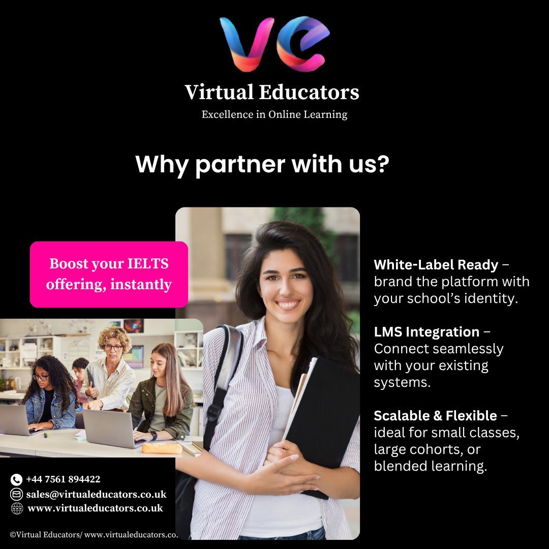 V_educators's tweet photo. Experience Advanced Learning Intelligence with IELTSHub.

Research-informed design (SLA &amp; assessment literacy)
Adaptive pathways
Progress dashboards &amp; data export
Academic consultancy &amp; implementation support
Where pedagogy meets technology.

Try a demo: https://t.co/gPHMNNdpsU https://t.co/ytKdDTocI7