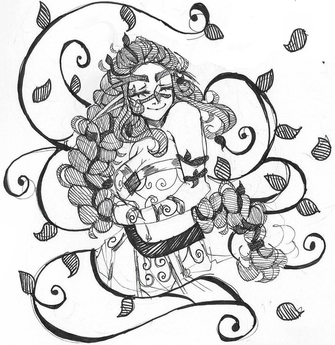 ItsCapricious's tweet image. Inktober Day 29 -Isa (my nelf Druid) I miss her a lot 
#Inktober #Inktober2025 #worldofwarcraft