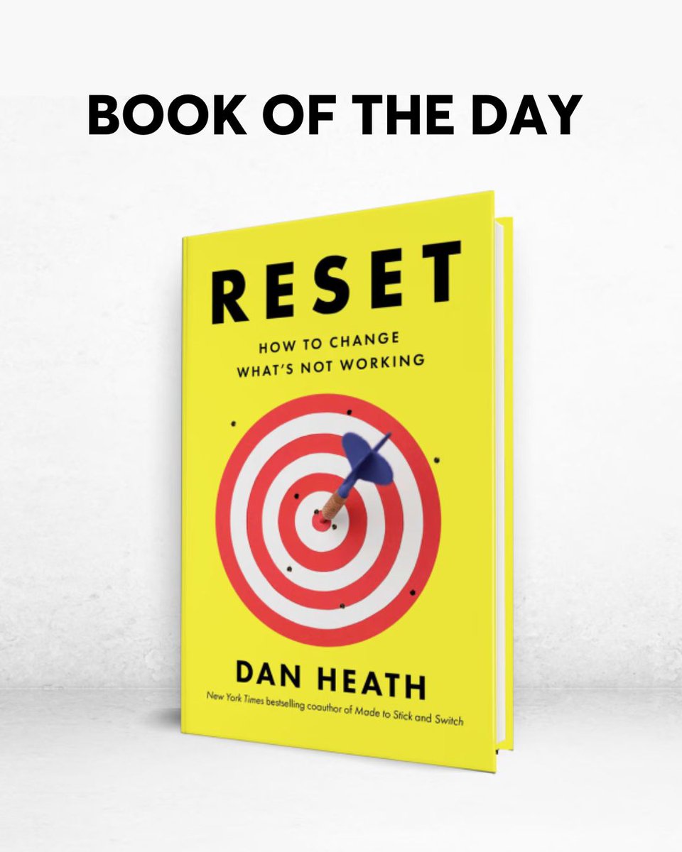 Feeling stuck? It might be time to hit reset. 

In Dan Heath’s new book Reset: How to Change What’s Not Working, he reveals how small, focused shifts — the right leverage points — can spark big change in work, organizations, and life.

A smart, inspiring guide to moving forward