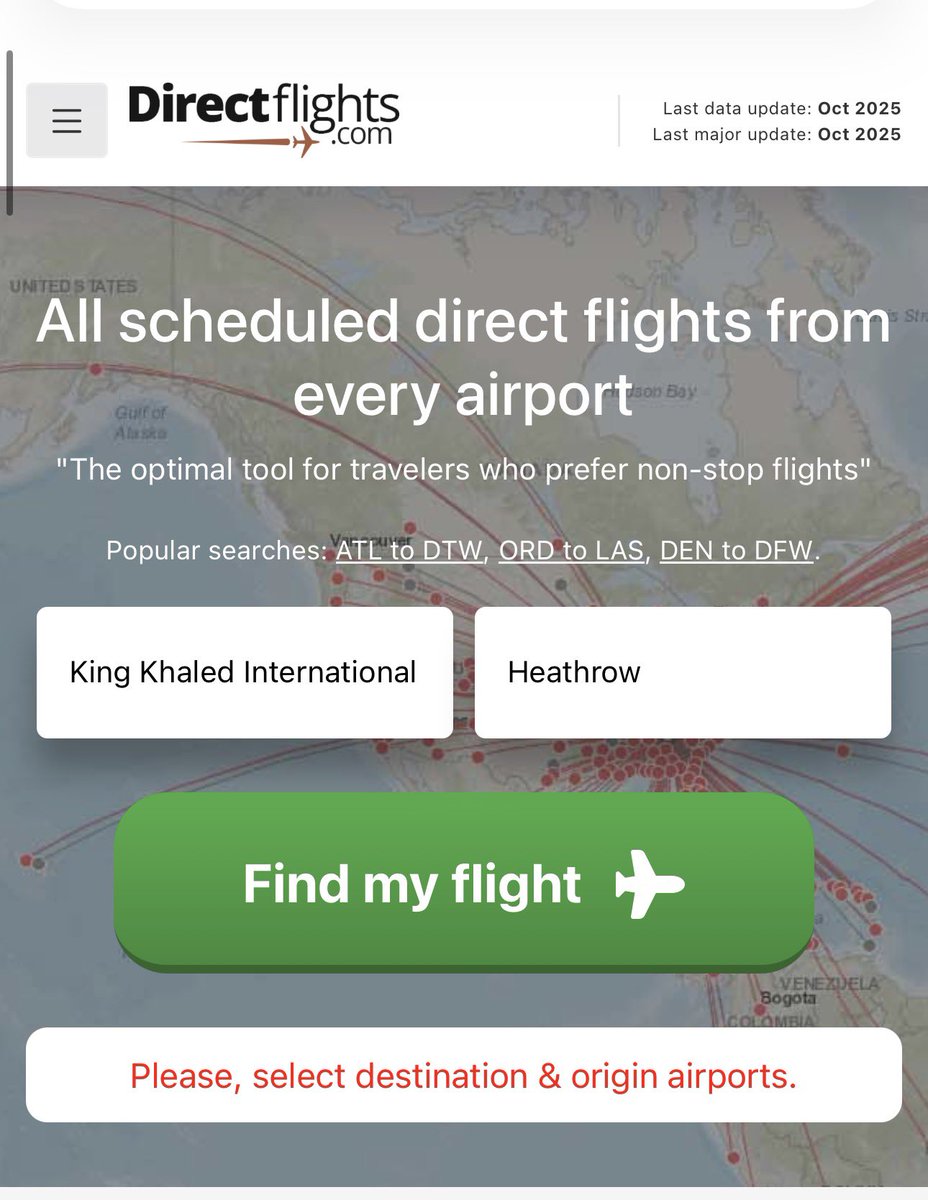 موقع Direct Flights ✈️

directflights.com

موقع جميل يعطيك الرحلات المباشره بين اي مطارين 👌🏻

📍 يعني يعطيك كل الرحلات المباشره والخطوط
بين الرياض والمدينه اللي تبيها ✈️ 

🔹 يعرض جميع الرحلات المباشرة من وإلى أي مدينة في العالم

🔹 واجهته بسيطة وسريعة وسهلة الاستخدام
🔹