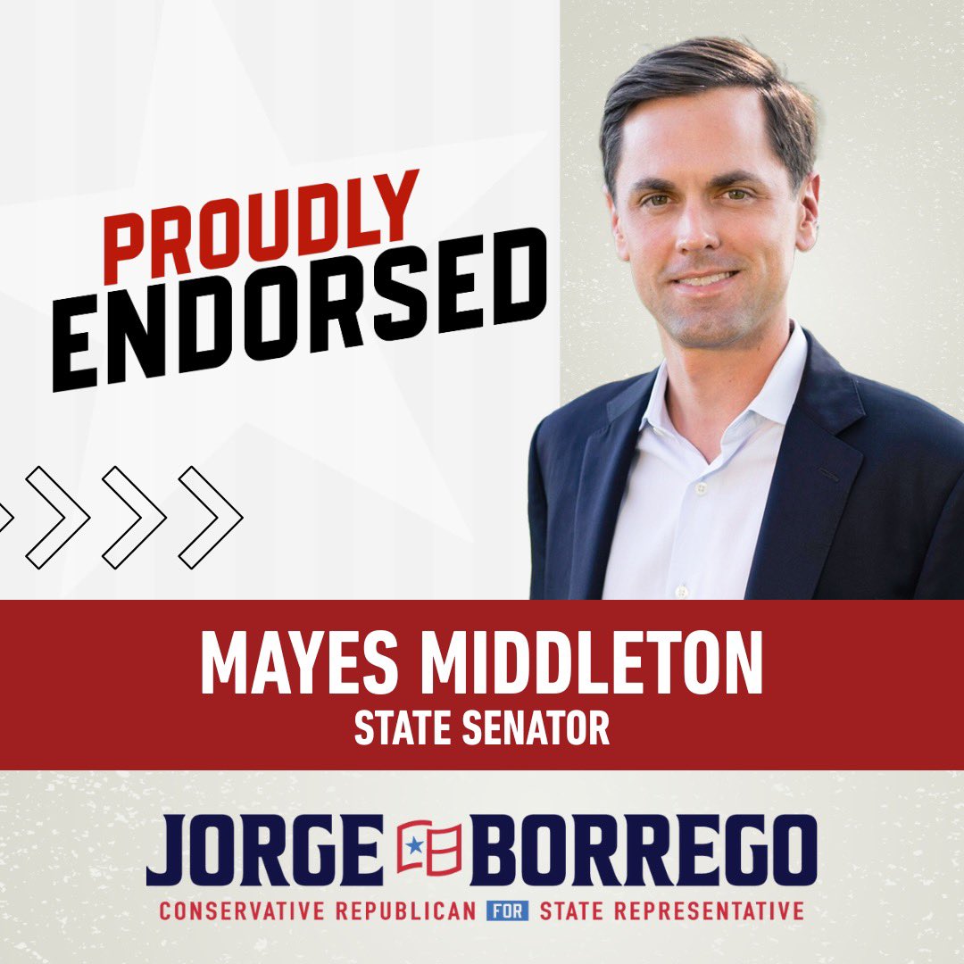 Endorsement Alert 🚨 
I am thankful for the support and endorsement of Senator Middleton.
#HD118