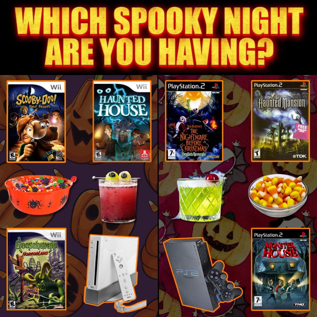 DKOldies's tweet photo. Which side are you on??
.
.
#spookynight #halloween #retrogaming #wii #ps2 #pickone https://t.co/gisbSZ6vp5