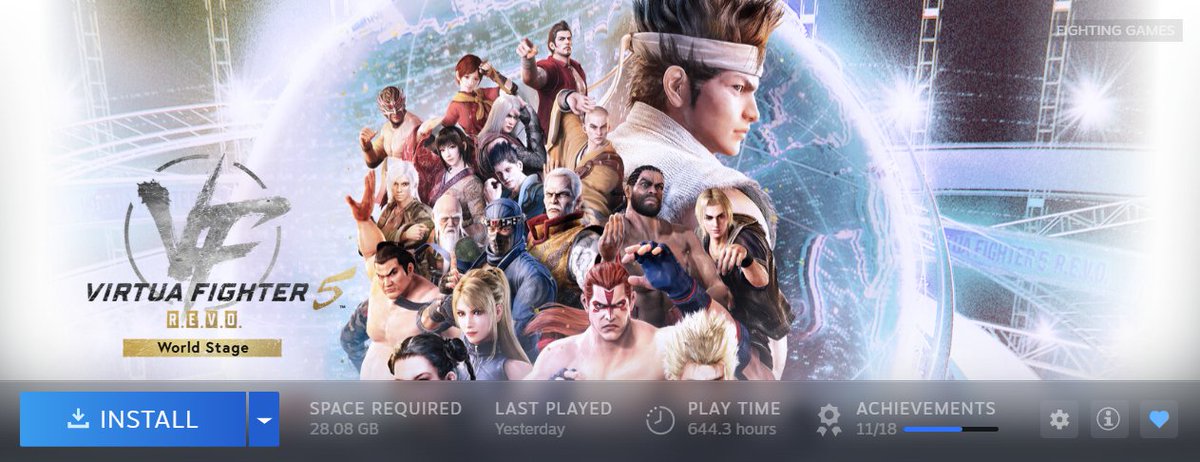 #VF5REVO World Stage on Steam is ready to be installed and played! Dural DLC is also available.