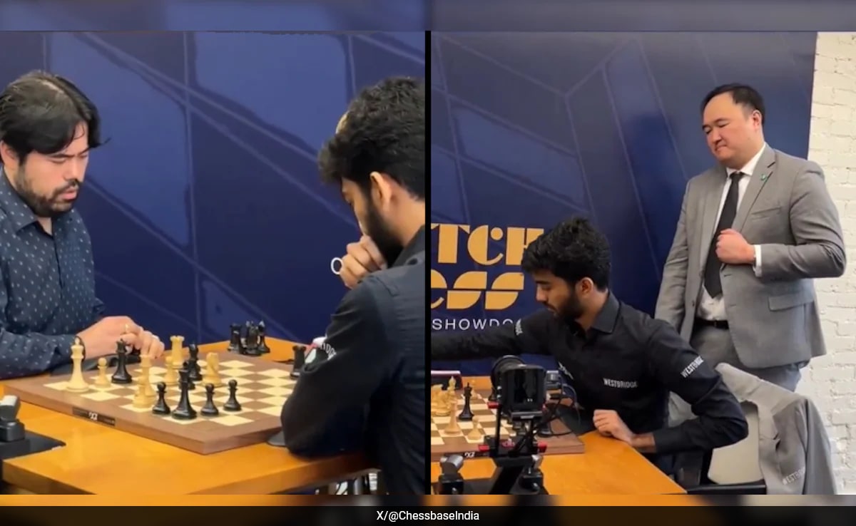 Super_r_nova_a's tweet image. Gukesh ne Hikaru ko hara diya—18 saal ka ladka, world no.2 ko checkmate! India ka chess future bright hai.🇮🇳🇮🇳 Proud moment for every desi gamer.  #GukeshD #IndianChess #ChessChamp