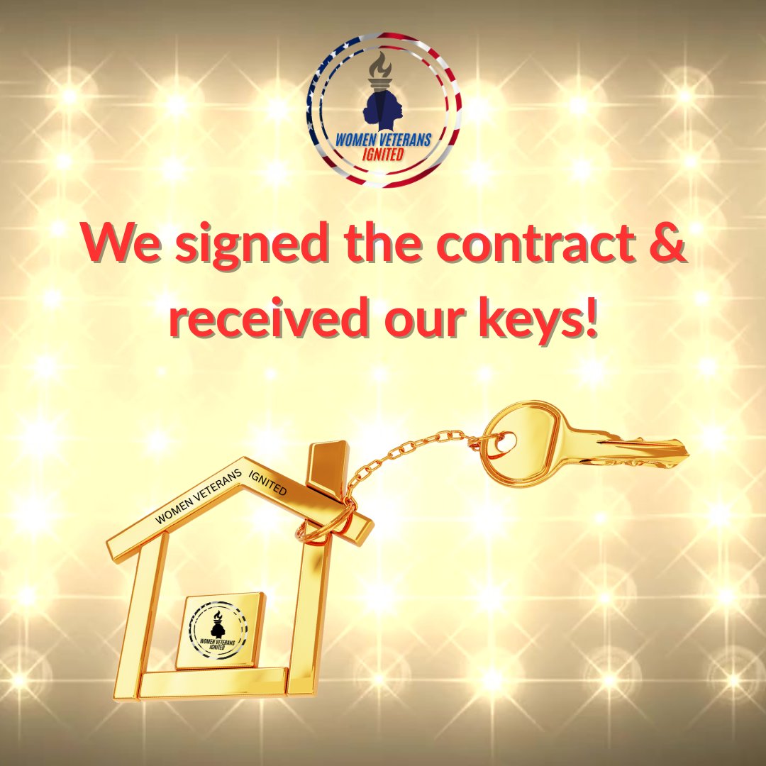 Building contract was signed, and we've received the keys! #Florida #DTWD #ILoveJax #WomenVeterans #Military #CommunitySupport #Grateful #Blessed #WomenSupportingWomen