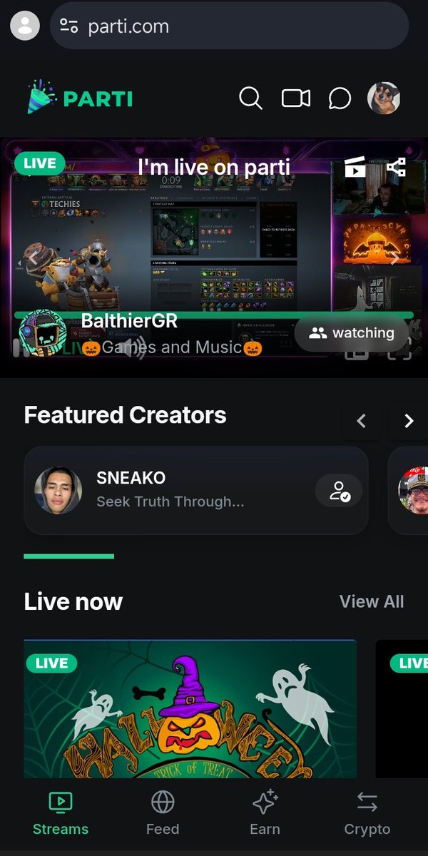 making it to pawnie's parti list made me feel I've arrived 😂

this is why I  join my favourite creators on parti whenever they start live streaming 

Parti is :
→ Decentralized 
→ Web3 native
→ censor resistant 

the extras for me is the ability to watch streams without