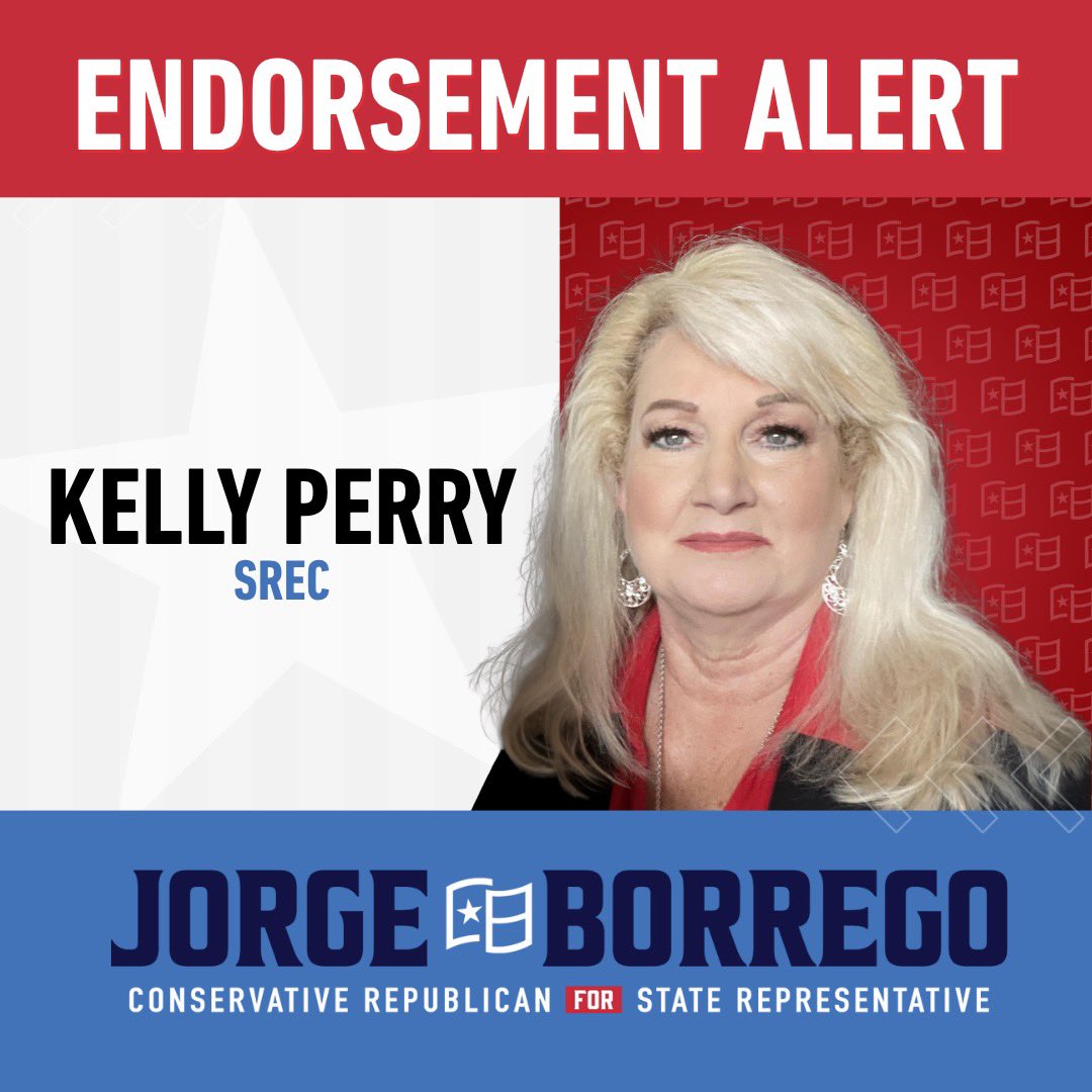 Endorsement Alert 🚨 
I am thankful for the support of SREC 19 member Kelly Perry.  #HD118