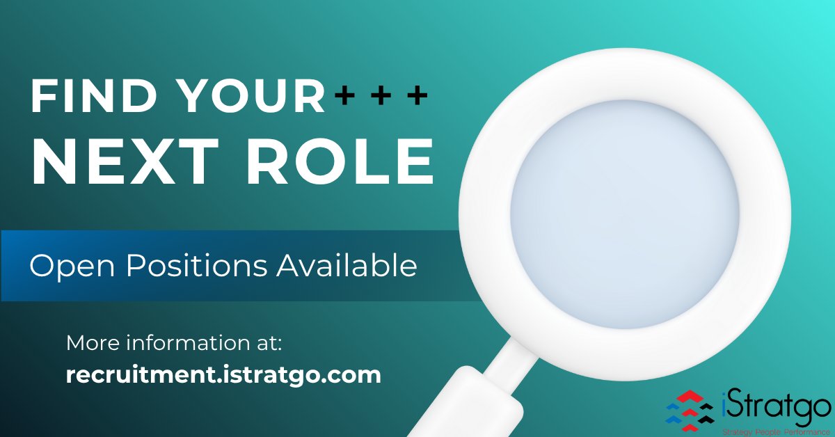 iStratgo's tweet image. Ready for your next career move?
Find jobs that match your skills and goals on the iStratgo Recruitment Platform.

Sign up today and start applying: recruitment.istratgo.com

#JobSearch #CareerGrowth #iStratgo #HiringNow #recruitment #JobSeekers