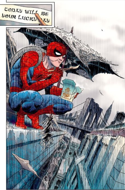 jaykuborteez's tweet photo. @mvlsraff Spidey always eating https://t.co/UkZveQLFt0