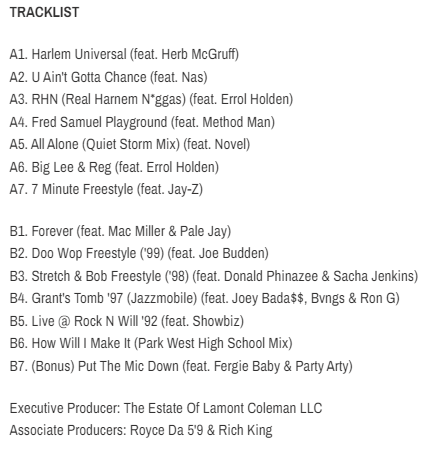 OnThinlce's tweet photo. 👤 BIG L 

📀 HARLEM'S FINEST: RETURN OF THE KING
🗒️ OFFICIAL TRACKLIST

📅 OCTOBER 31ST, 2025 https://t.co/Pn1BTotKCC