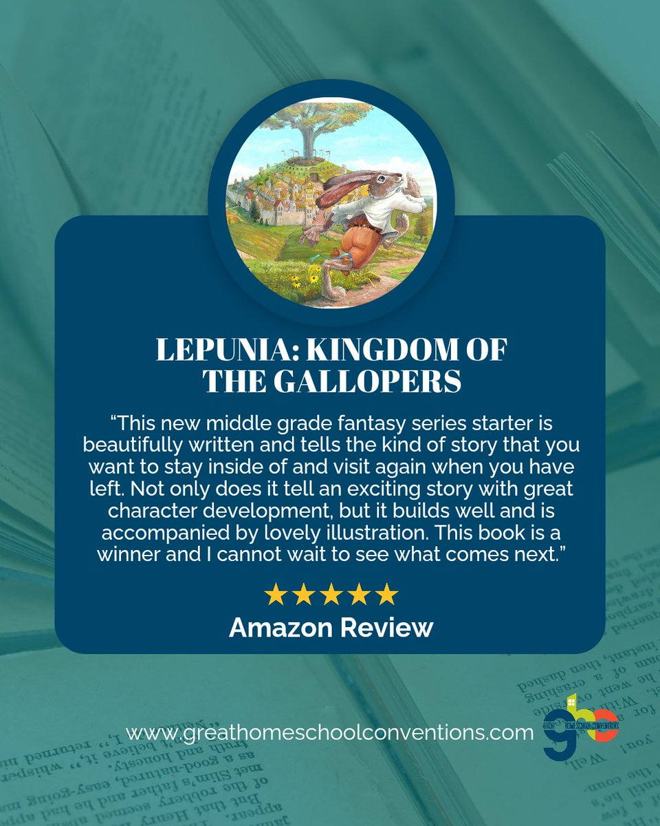 We’re proud to welcome back LEPUNIA: Kingdom of the Gallopers as the Title Sponsor for this year’s Great Homeschool Conventions! 🌟

Dive into the enchanting world of Lepunia and discover a tale that will captivate readers of all ages. Learn more at @authoroflepunia!
#GHC2026