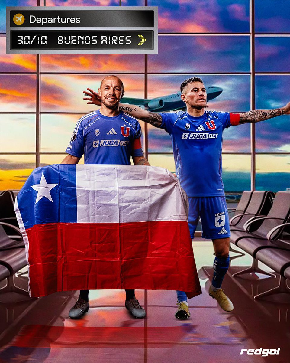 RedGol (@redgol) on Twitter photo 🔵🔴 ILUSIÓN AZUL 🇨🇱✈️🇦🇷 En estos momentos, el plantel de la U viaja hasta Argentina con la misión de representar a Chile y asegurar su cupo en la gran final de la Copa Sudamericana 🏆 🔵🔴 ILUSIÓN AZUL 🇨🇱✈️🇦🇷 En estos momentos, el plantel de la U viaja hasta Argentina con la misión de representar a Chile y asegurar su cupo en la gran final de la Copa Sudamericana 🏆