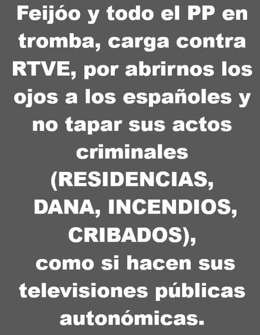 Nunca hemos tenido una RTVE más independiente, plural y libre que ahora...
Lo que les molesta es la  multitud de audiencia que le sigue dia a día...