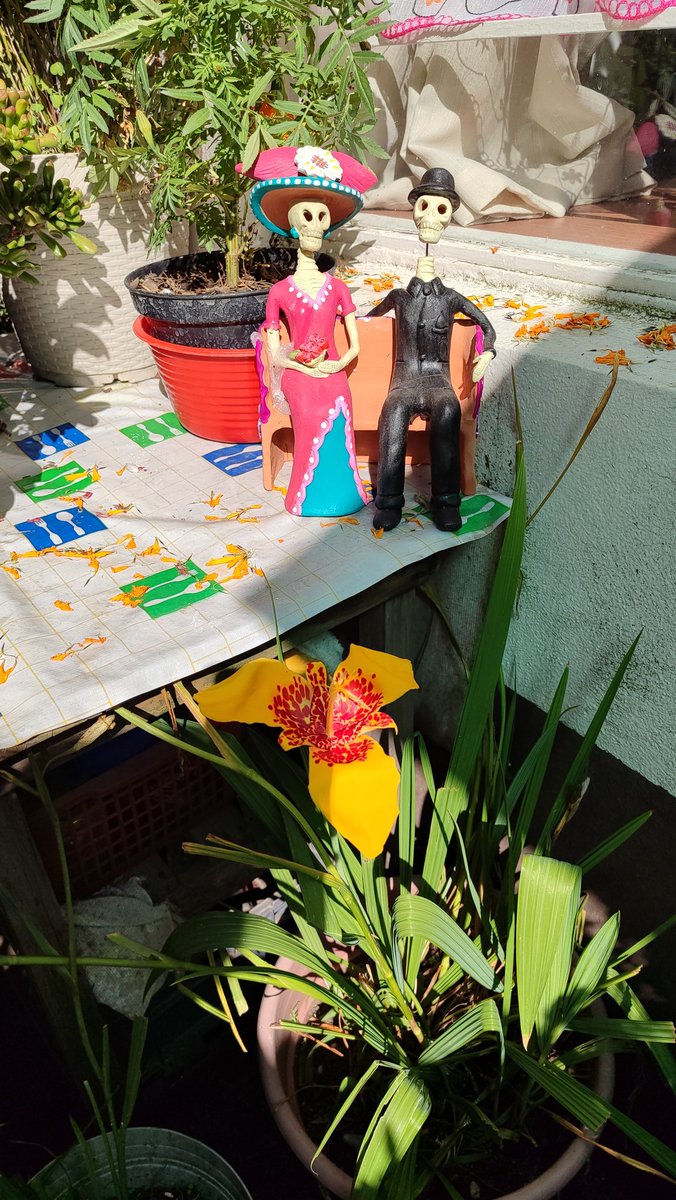 Nuestro amado Cempasúchil, con su amiga La Tigridia Dulce, nos dan los buenos días ! Saludos maestra <a href="/vladpalma/">Vlad Palma</a> .