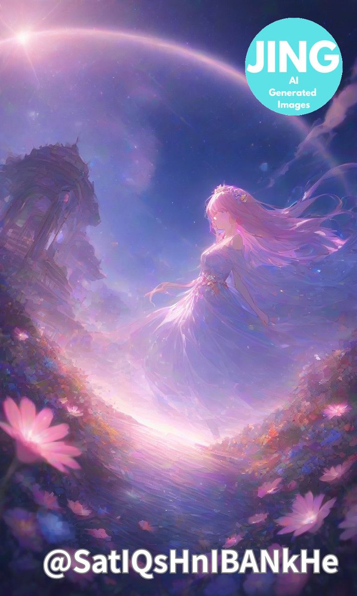 SatIQsHnIBANkHe's tweet image. 空を駆ける少女

#AIart #galaxyart #fantasyart #flowerart