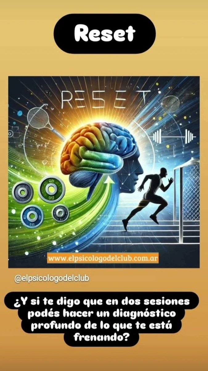 ¿Estás bloqueado/a?
Reset System es la herramienta que estás buscando para salir de esa situación.
En solo dos sesiones, podemos ayudarte a encaminarte, con Tecnologías Bioenergéticas y herramientas de psicoeducacion.
Contame por privado si conoces el sistema.
#elpsicologodelclub