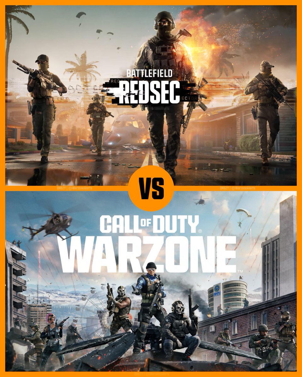 WarzoneAlerts's tweet image. Call of Duty: Warzone or Battlefield Redsec - Which game is better according to you?