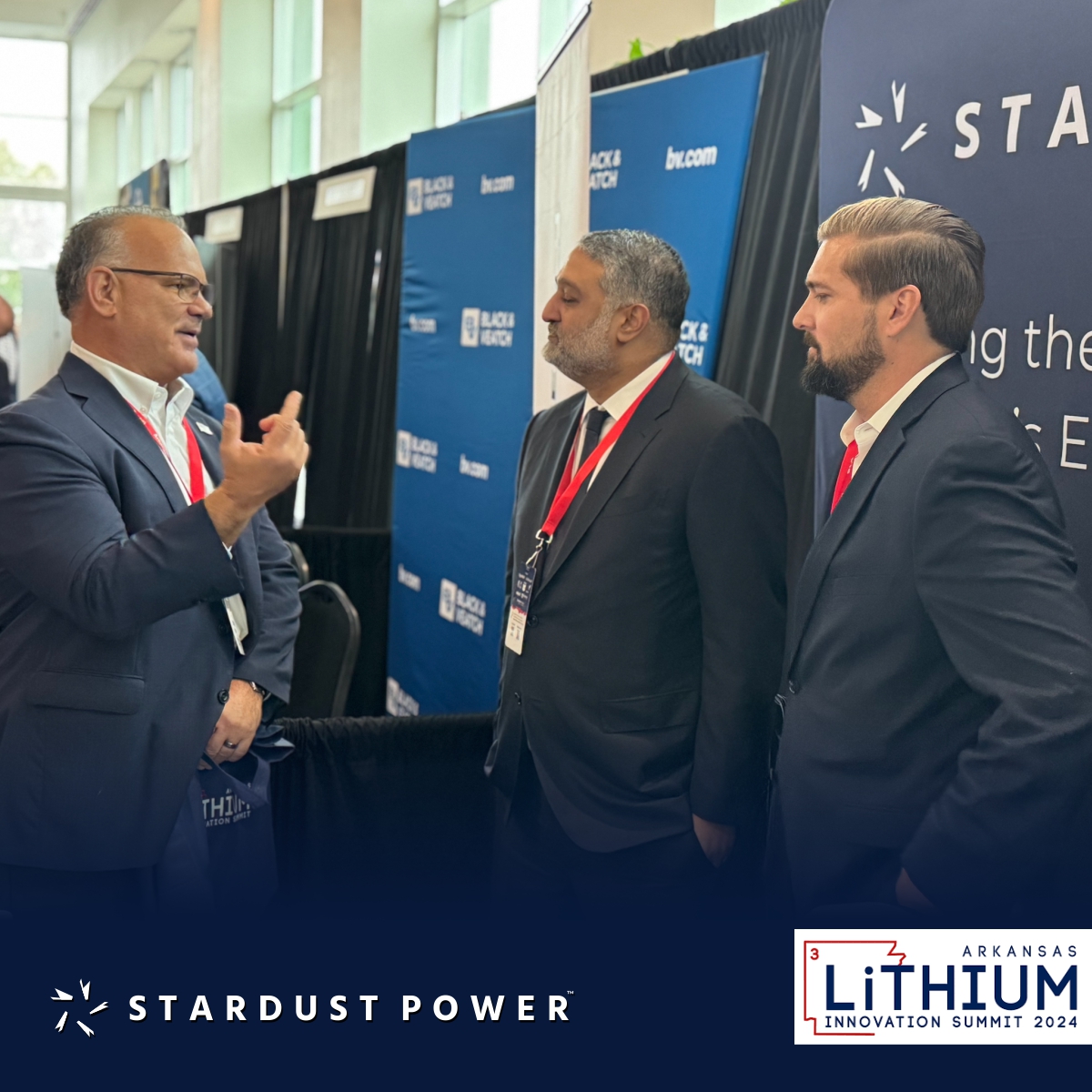SDST_Power's tweet image. 🤝 Thanks to everyone who visited our booth at the Arkansas Lithium Innovation Summit in Little Rock! We enjoyed connecting with stakeholders and sharing our vision for a strong U.S. lithium supply chain.
#LithiumSummit #BatteryTech #CleanEnergy #CriticalMinerals #StardustPower
