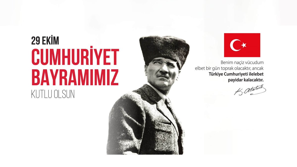 1yilonce's tweet photo. "Egemenlik kayıtsız, şartsız milletindir." 
Ebedi Başkomutan Gazi Mustafa Kemal ATATÜRK 
29 Ekim Cumhuriyet Bayramımız kutlu olsun.
#29ekim #Atatürk #cumhuriyetbayramı https://t.co/wd1hpmZFao