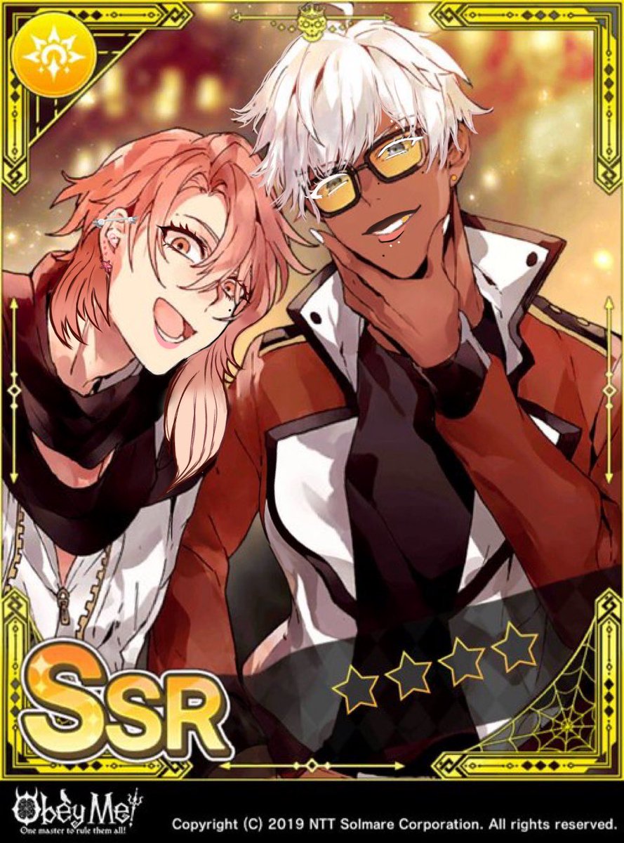 mammondere's tweet image. asmo &amp;amp; mammon with my headcanons :3 #obeyme #obeymemammon #obeymeasmodeus