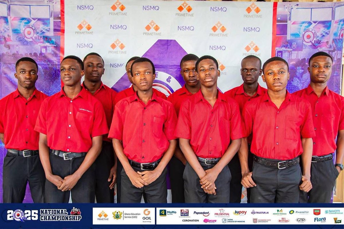 abeeeku's tweet photo. Just about 24 hours from now, Mfantsipim🔴⚫️ faces tough opposition in the NSMQ Quarterfinals. 

Our mettle is to be put to the test, but we know that with our three contestants and The 4th Man, we will survive this furnace💪🏾🔥.
 
We are Helped🙏🏽
#NSMQ2025 #4AllTheSaints https://t.co/u4CeBU9Dzb