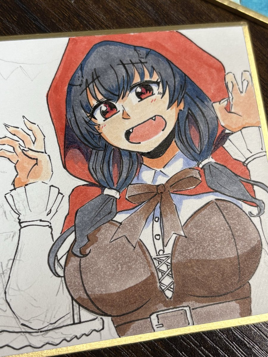 赤ずきん 「迅鯨ちゃん」|坂上修 Syu Sakagamiのイラスト
