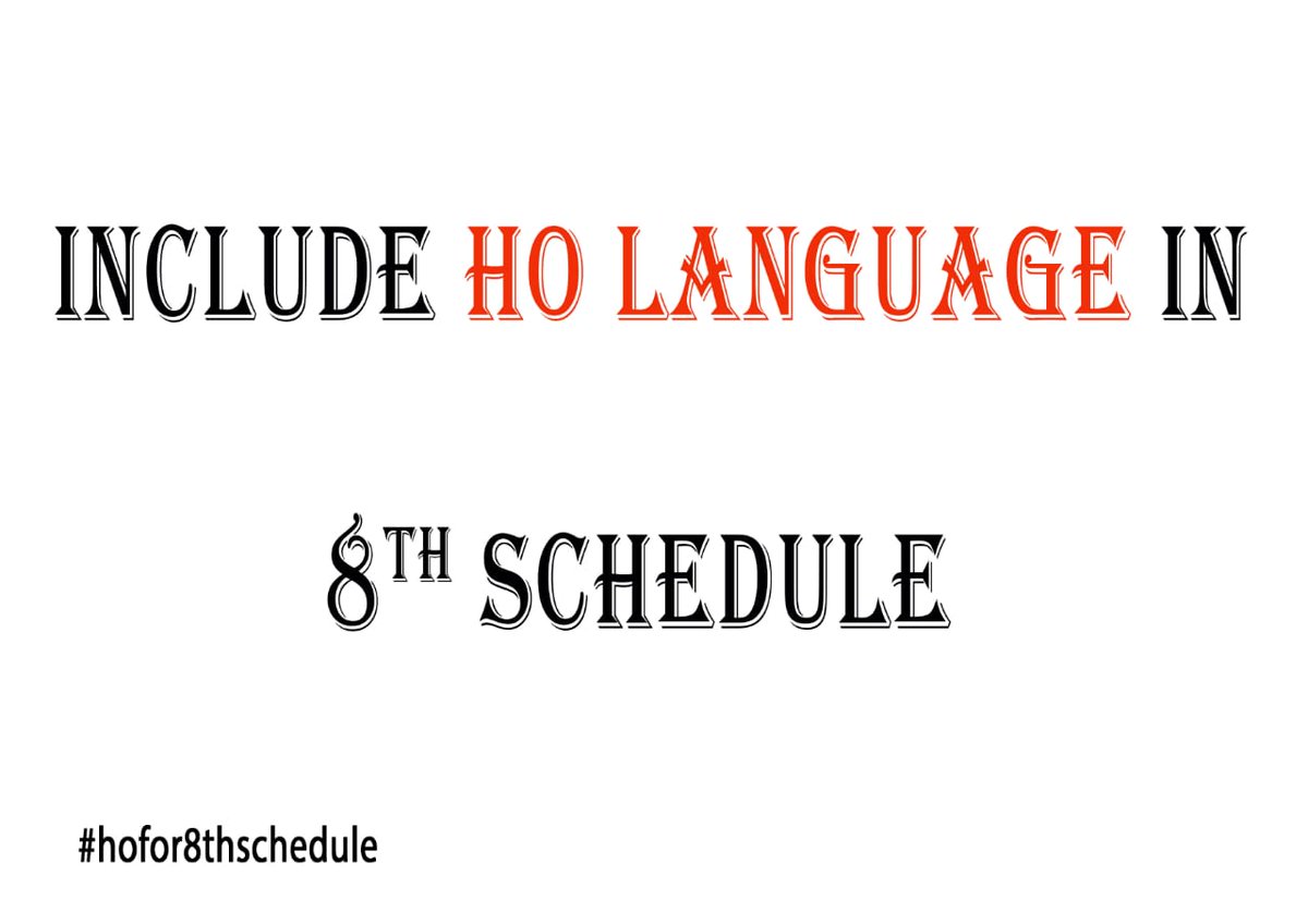 JadumaniChakia's tweet photo. DEMAND: Ho Language for Eighth Schedule!
Itโs a matter of cultural justice for lakhs of Adivasi people across Eastern India. Recognize Ho Language now!
#SaveHoLanguage #TribalLanguages #India #EighthSchedule
@rashtrapatibhvn @PMOIndia https://t.co/mZj5Y23JHE