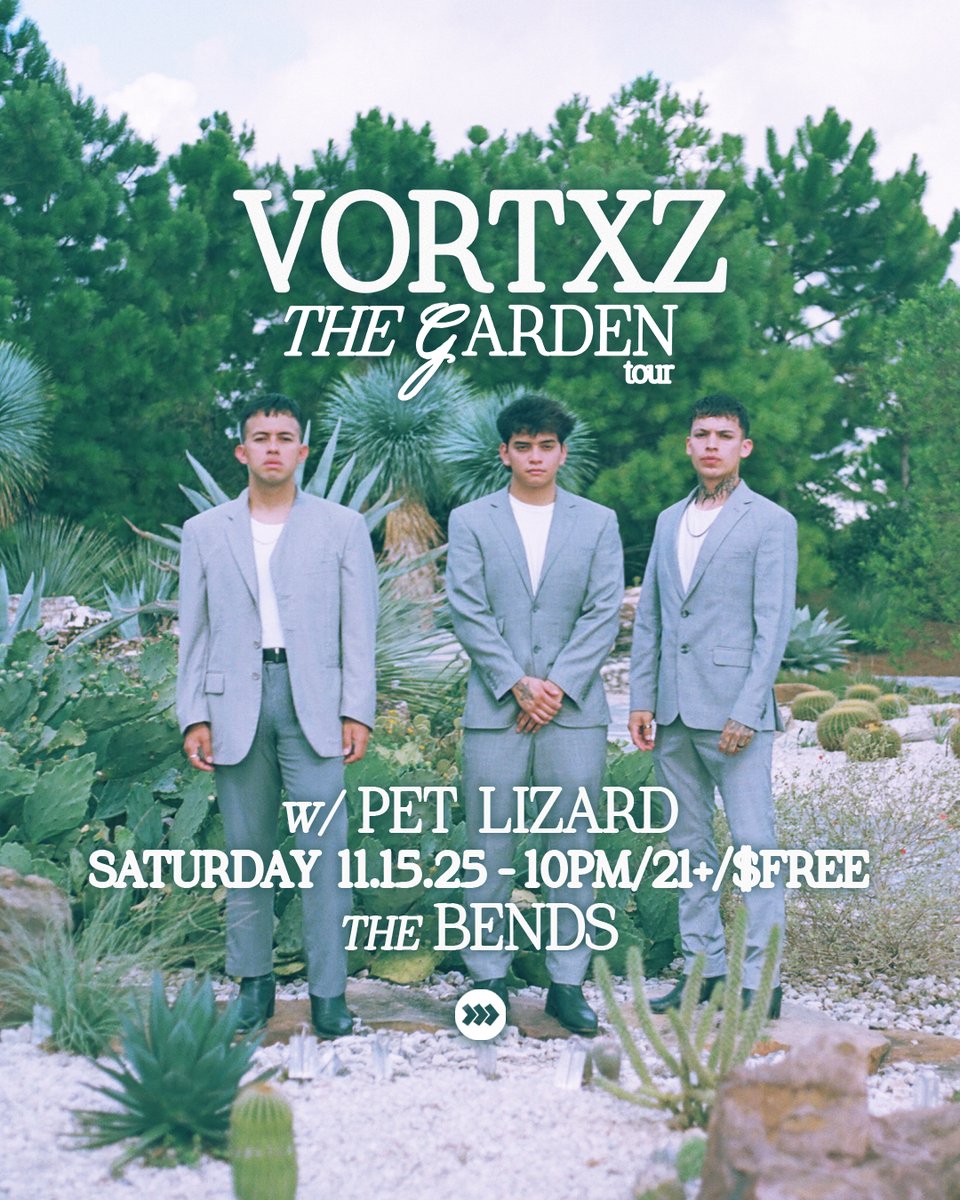aestheticized's tweet image. SUPPORT ADDED! We’re amped to add local emo-punk faves Pet Lizard to our highly anticipated show with Vortxz. Even in the “cold” of November, we’re turning the back room of The Bends into a packed, sweaty haven of sound—so leave the parkas at home and RSVP now!