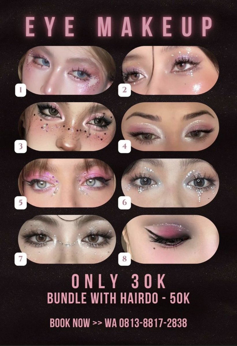 triaeilish's tweet photo. 🩷🖤 OPEN JASA EYE MAKEUP + HAIR DO KONSER DEADLINE BLACKPINK 🩷🖤 

hi guys buat blink yg cari jasa eye makeup or hair do buat deadline concert day 1 &amp; 2 bisa bgt di kakak akuu! yang pastinya trusted &amp; price start from 30k aja!!

#DEADLINE_IN_JAKARTA 
#BLACKPINKinJAKARTA https://t.co/6avARF8AOX