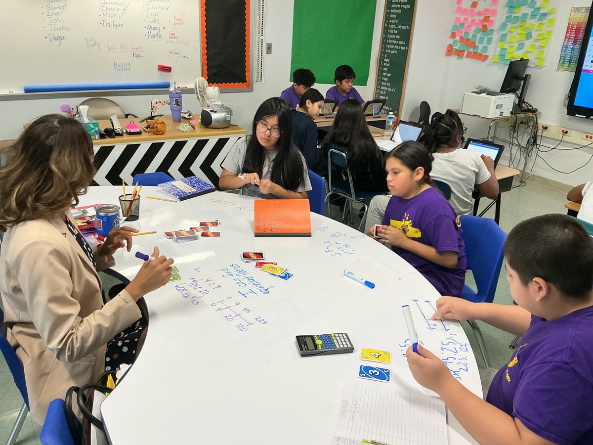 Mz_Math_Matters's tweet image. UNO + Math = 💡
My small group used UNO cards to create equivalent ratios, stretched them on a double number line, and unlocked the next level: unit rates.
Sometimes the best learning happens when it feels like play.
#StudentCentered #MathJoy #TraumaInformedTeaching