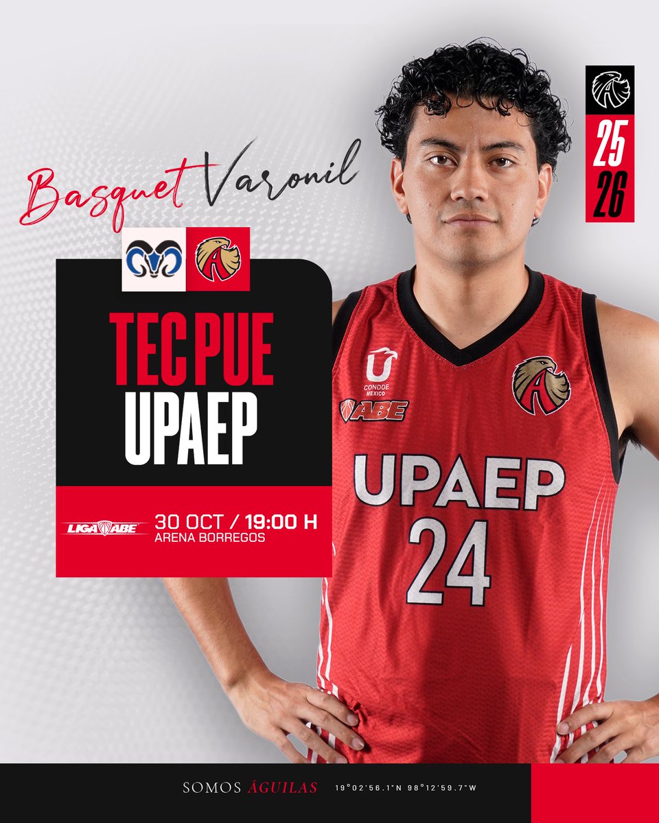 Mañana tenemos una cita en Tec Puebla para pintar la duela de rojo🟥 ¡Juntos somos más fuertes! 👊🏻🦅  

#SomosÁguilas