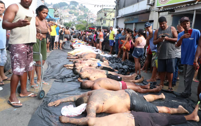 Brasil: Masacre en Río de Janeiro ha dejado más de 130 muertos

Las autoridades trasladan a 10 líderes narcos a prisiones de máxima seguridad

elantioqueñodiario.com/2025/10/29/mas…