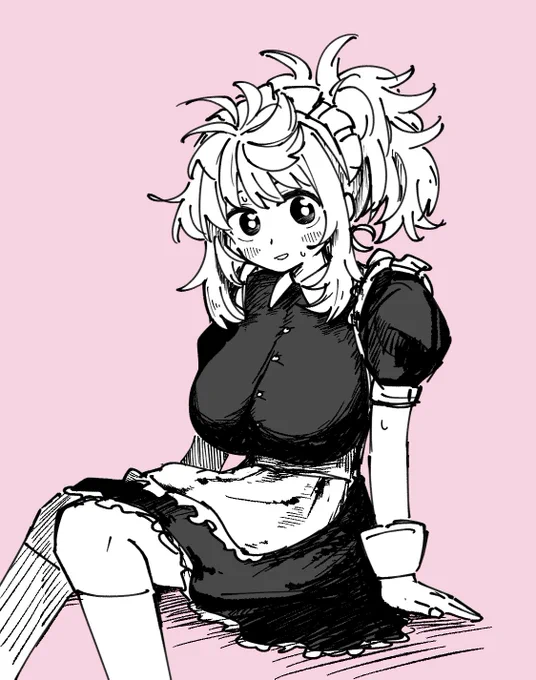 魔々勇々のファンアートです メイド回のエリシアです