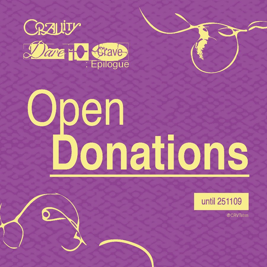 CRVTstrm's tweet image. 📣  DONATIONS OPEN  ‼️

Hi LUVITYs, in preparation for the upcoming comeback, the Streaming Team is now opening our donation drive! Please check the thread and forms for more information. 

Let’s work together to give CRAVITY a good digital score 🍋

Period: Now ~ 251109