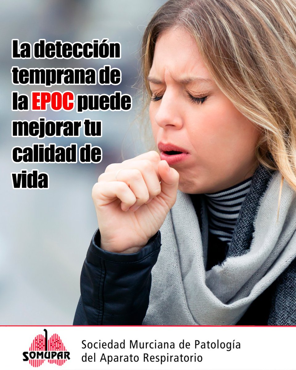 La EPOC (Enfermedad Pulmonar Obstructiva Crónica) afecta a millones de personas. Tos persistente, dificultad para respirar o sensación de ahogo pueden ser señales de alerta.

👩‍⚕️ Un diagnóstico precoz permite mejorar los síntomas, ralentizar su evolución.

No ignores los signos💙