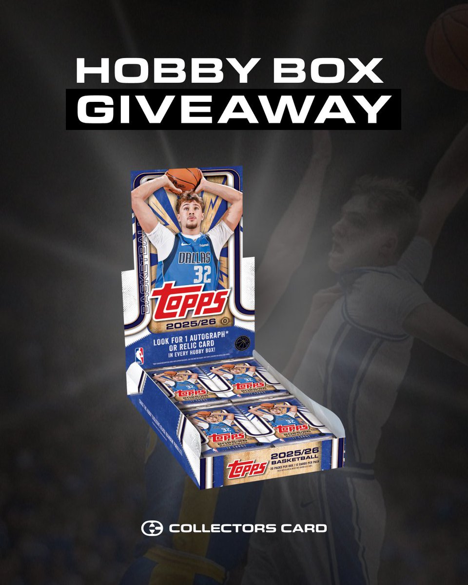 Topps 2025/26 Basketball Hobby Box Giveaway 🚨🚨

Link to enter in the replies. 🔗👇