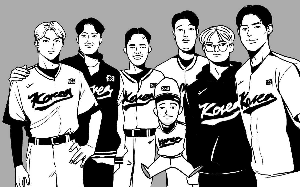 이 사진 보면 어떤분이 그렸던 이 그림만 영원히 생각남 너무 웃겨서 저장함 은근 다 닮음 갸빠는 아니셨는데 대체 도영이한테 무슨일이 일어난거임