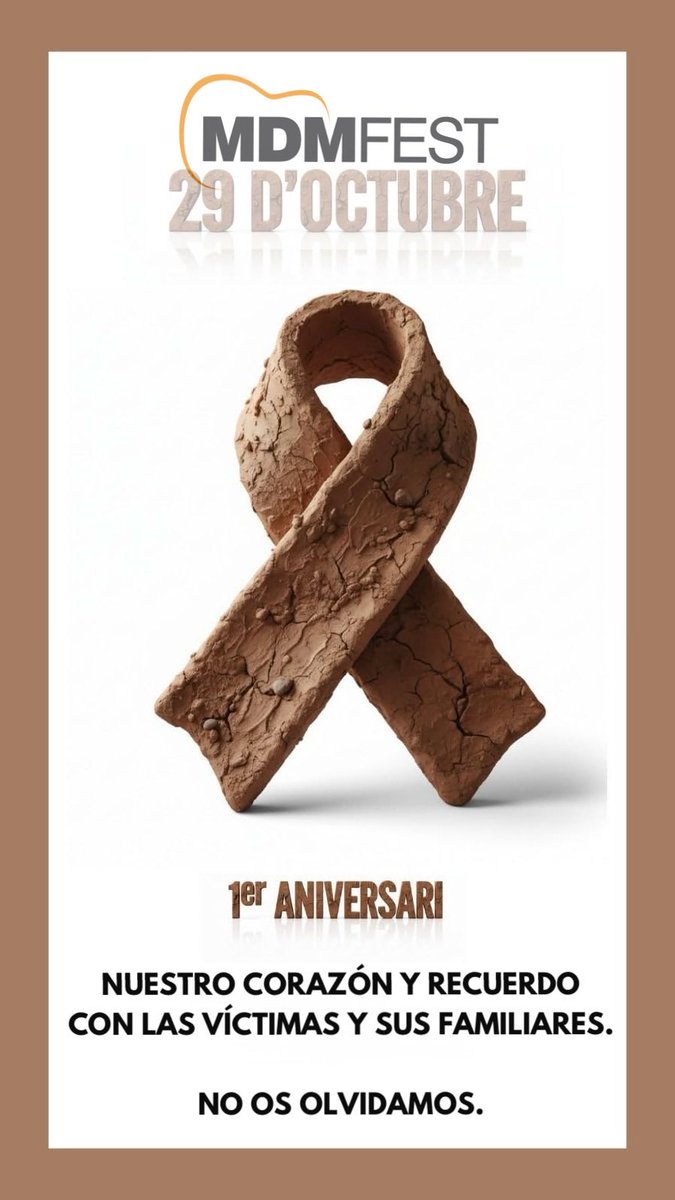 Hoy nuestro corazón está más que nunca con las 229 personas que tragica e injustamente perdieron la vida en la DANA de Valencia y con sus familiares.

Os acompañamos en el duelo 🖤clamando justicia y reparación. ⚖️