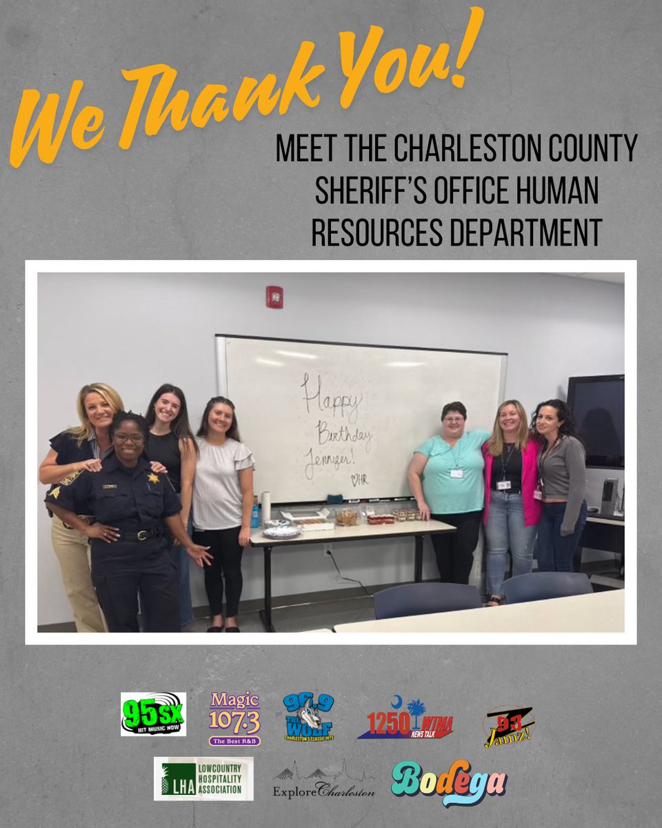 1073Magic's tweet image. Join us in congratulating the September Winners of the "We Thank You" campaign, The @ccsosheriff Human Resources Department, and Detention Deputy Marquell Melvin of the Juvenile Detention Center.