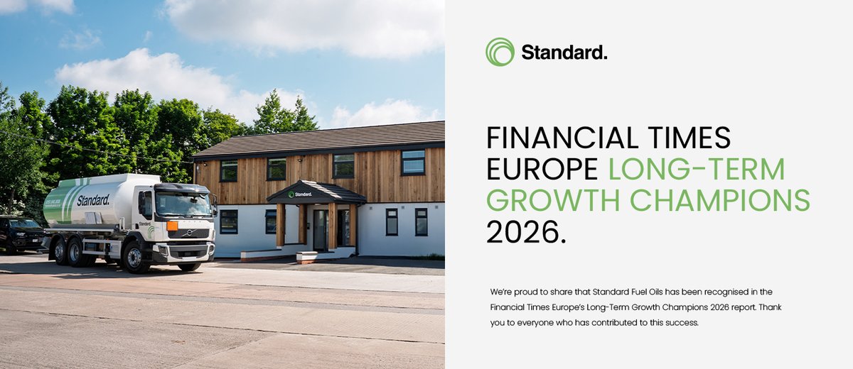 STANDARD FUEL OILS NAMED IN FINANCIAL TIMES EUROPE’S LONG-TERM GROWTH CHAMPIONS 2026.

We’re proud to share that we have been recognised in the Financial Times Europe’s Long-Term Growth Champions 2026 report, published this morning.

#LongTermGrowthChampions #FinancialTimes
