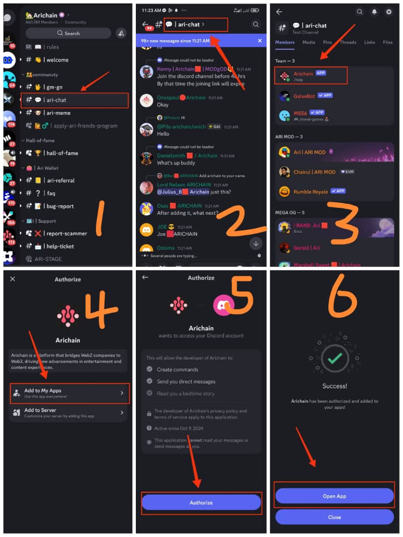 Do this if you’re farming  AriWallet Airdrop ⚡

- Use the illustrated pictures attached to this post and follow the steps to submit your Discord account to the AriChain Discord server.

- Make sure you complete it within the next 24 hours before it ends.

🔗 Discord Link: