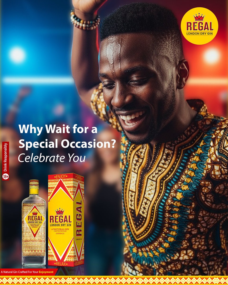 You’ve made it through the day. That’s an occasion in itself. Time to pop the Regal Classic Gin and toast to your brilliance!

#RegalClassic #EnjoyYourself #JaiyeOriE