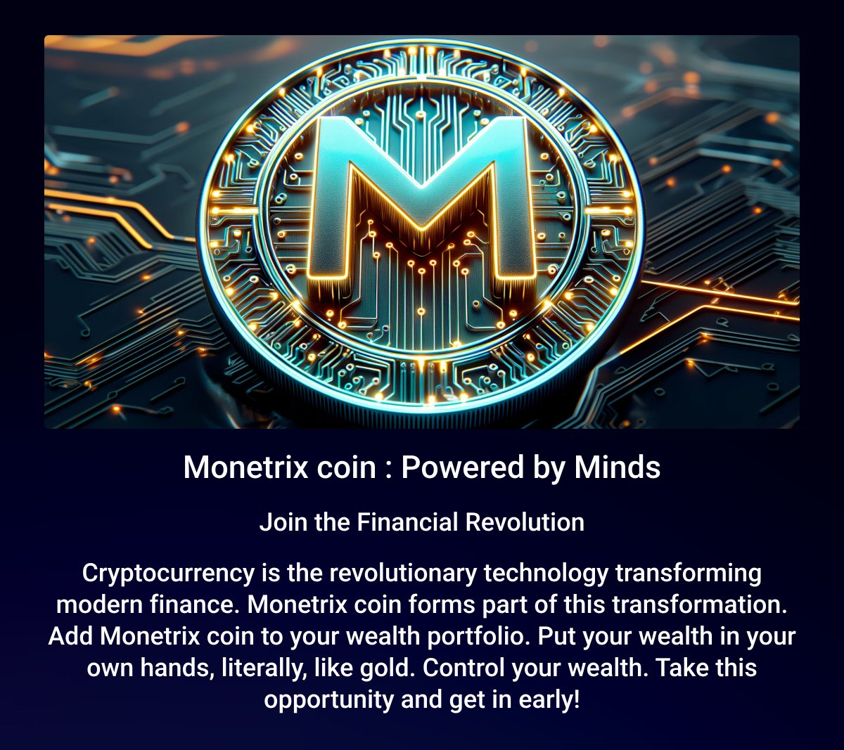 “The Great Taking” By David R Webb demonstrates how  the international monetary system legally (fictional) took ownership of our invested assets. 

Cryptocurrency revolutionary tech cold/hard wallets treats your assets like the private property it is.

dexscreener.com/solana/5fy8lox…