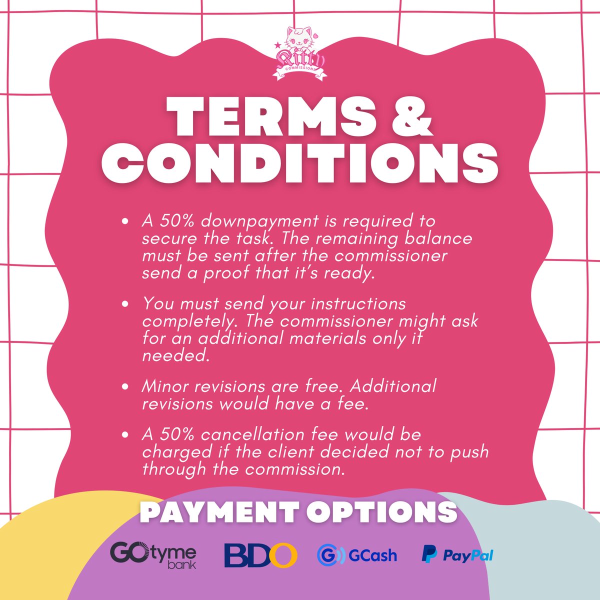 After a long break since our first account was locked, nagbabalik na uli ang Kitty Comms to give you quality outputs again! 🩷📝

Want to know us? Here's our info. Kaya if you want a quality output, dito ka sa subok na! 

We're available 24/7, book na! 
#lfcommissioner #commsph