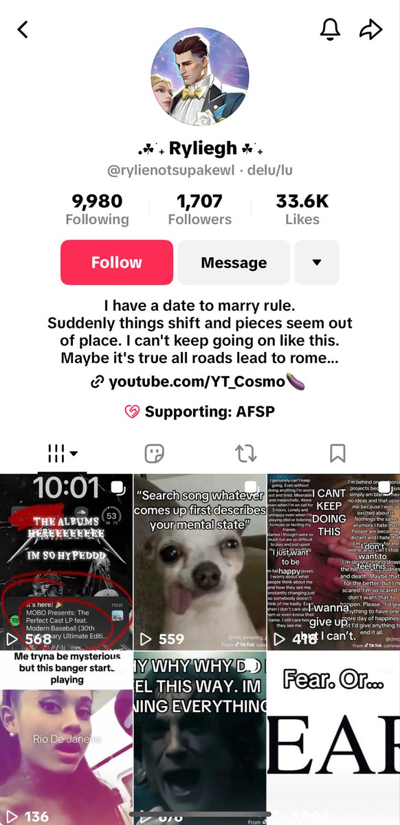 Rylie you need to stop using my pics. OVER 6 months of you using my photos to edate, beg for tributes, sell faceless (not my) nudes and beg for money. I’m tired of this.

If this continues Im permanently deactivate all my accounts.

Stop stalking my x and covering my tagged pics.