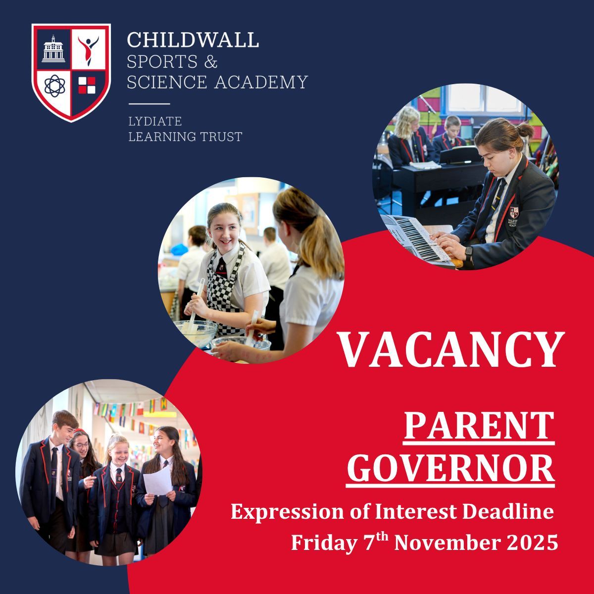 We are in the process of seeking a Parent Governor for CSSA. Do you have a child attending CSSA and possess a curious and open-minded attitude? We invite you to become part of our team. Please submit your expression of interest by Friday, November 7th, 2025. #BePartoftheTeamToday