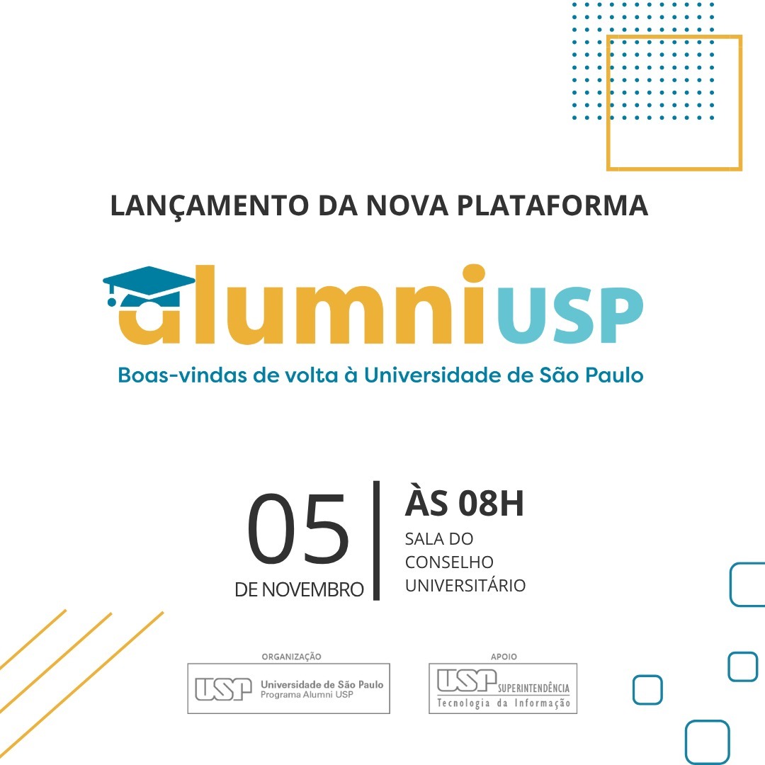 AlumniUsp's tweet photo. Falta uma semana para o lançamento de nossa nova plataforma, trazendo novidades para os usuários e para as unidades! 

Para aqueles que desejarem acompanhar o lançamento oficial, iremos transmitir em live no nosso canal do YouTube. https://t.co/bYz08cx3cR