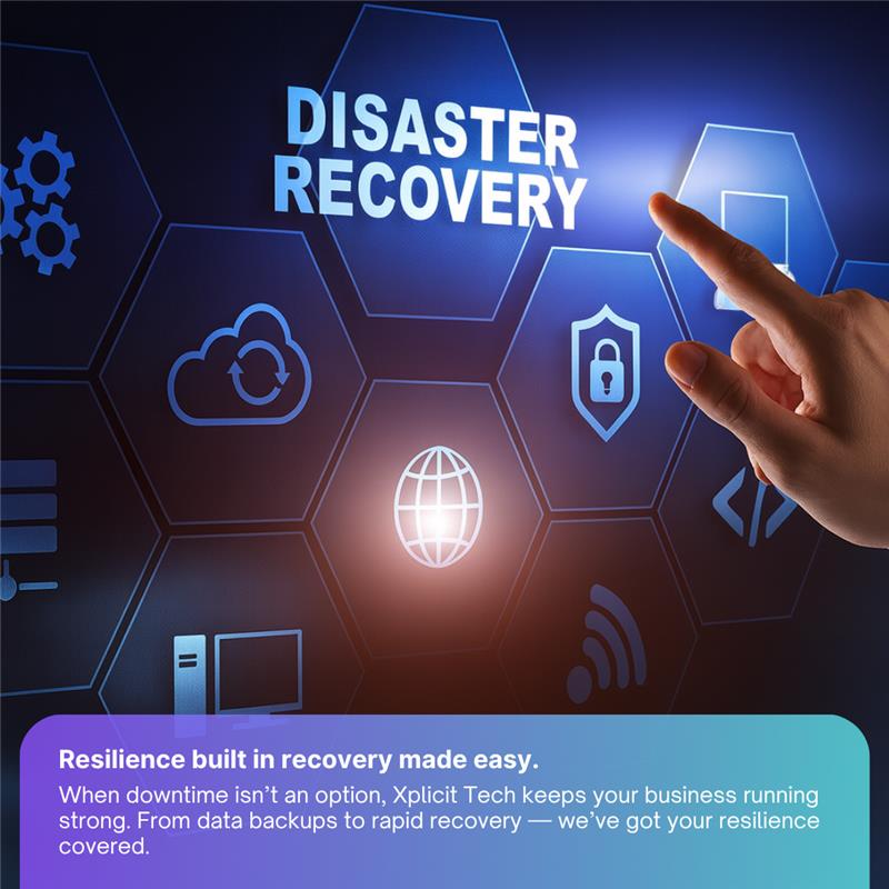 xplicittech's tweet image. 💥 Wednesday Service Spotlight: Disaster Recovery Services 💥
Stay protected from downtime and data loss!

✅ Rapid data restoration
✅ Secure backups
✅ Peace of mind for your business

Plan ahead. Stay resilient.

#XplicitTech #ITSecurity #DisasterRecovery #BusinessContinuity
